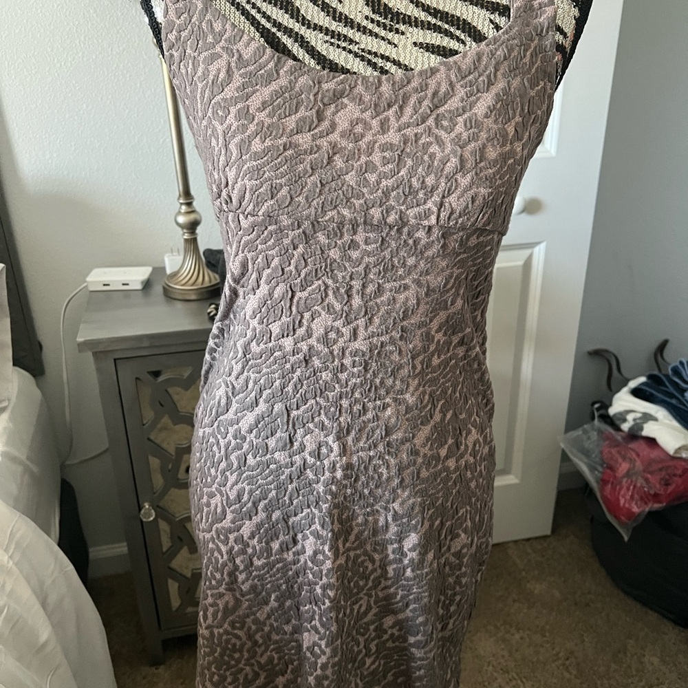 Free People Textured Mauve Midi Dress